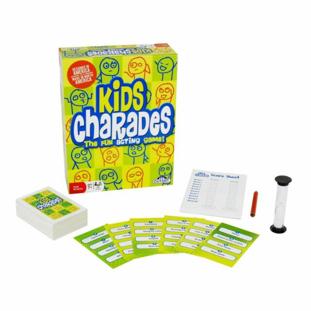 Outset - Kids Charades... The Fun Acting Game! Ages 2 Teams Ages 7+ New Sealed!