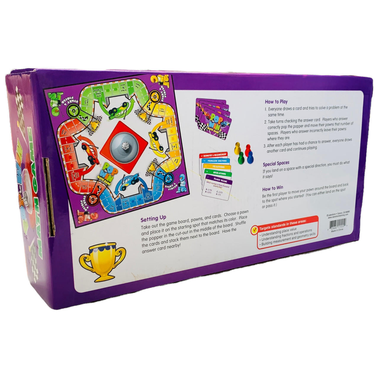 NEW Sealed Lakeshore Pop to Win! Math Game Grade 3 - 3rd Grade Learning Toy