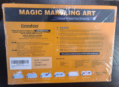 Share Coodoo Magic Marbling Art Kit - 6-Color STEM Craft Set new factory sealed