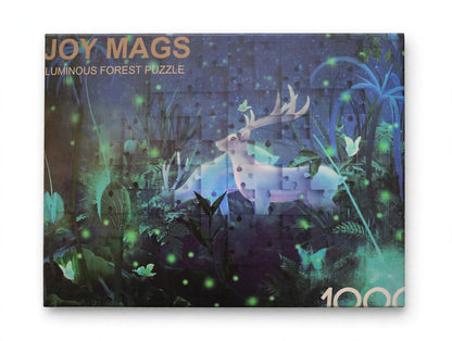 JOY'MAGS Luminous Forest 1000 Piece Puzzle - Glow in the Dark - New Sealed