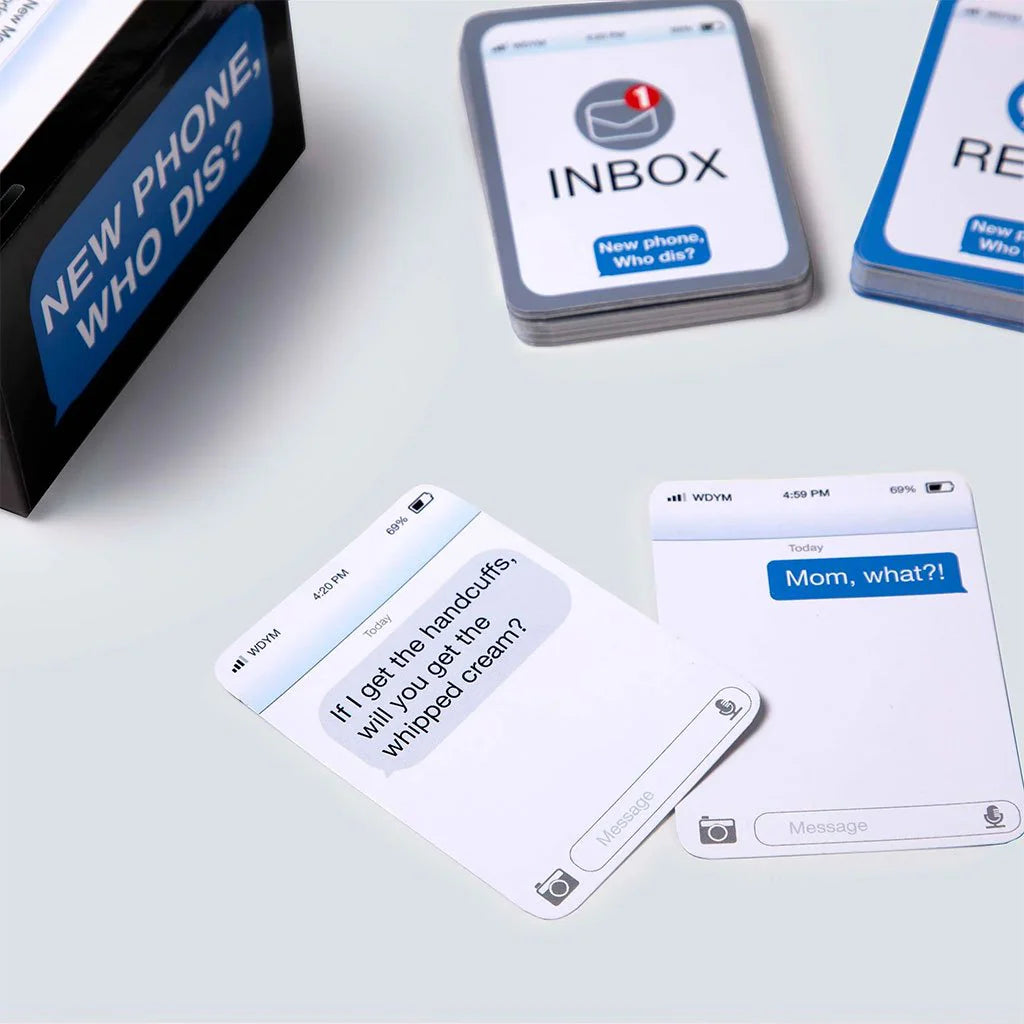 New Phone, Who Dis? On The Go! Card Game From Creators of What Do You Meme? Factory sealed