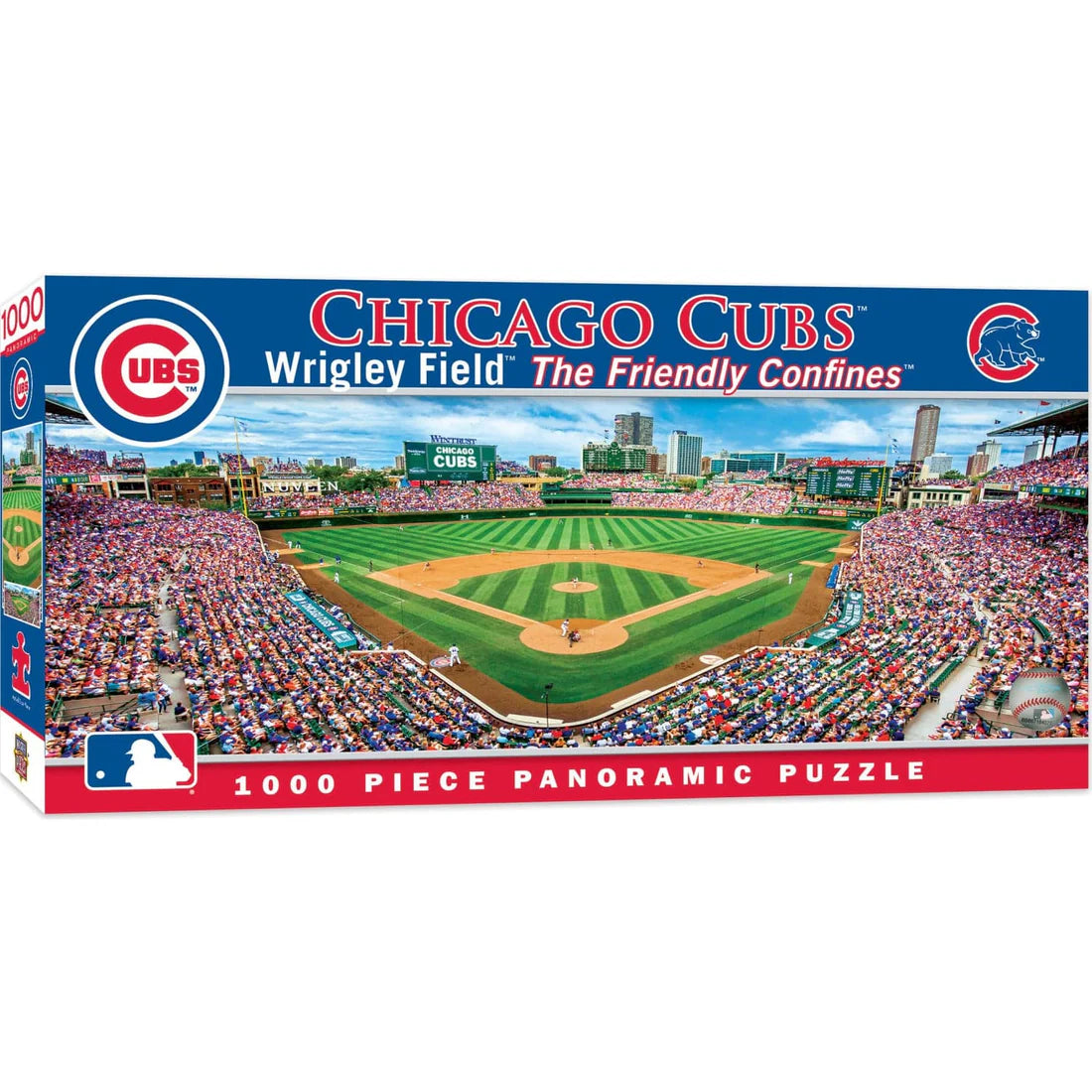 CHICAGO CUBS WRIGLEY FIELD "THE FRIENDLY CONFINES" 1000 PIECE PANORAMIC PUZZLE Brand New Factory Sealed