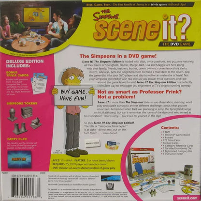 Scene It The Simpsons (Deluxe Edition) (DVD / HD Video Game, 2009)