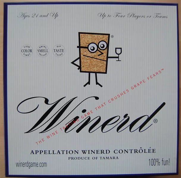 WINERD (WINE NERD) ADULT WINE TASTING GAME THAT CRUSHES GRAPE FEARS 4 PLAYER OR TEAMS NEW SEALED