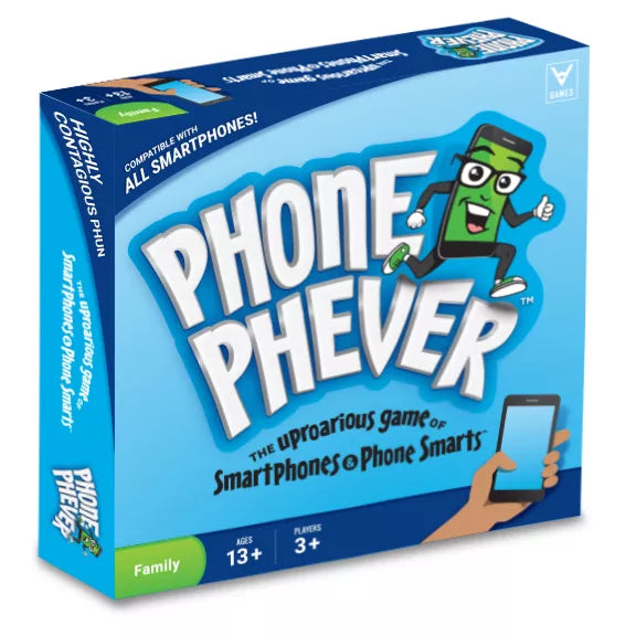 PHONE PHEVER UPROARIOUS GAME OF SMART PHONES & PHONE SMARTYS FAMILY & PARTY BOARD GAME. NEW SEALED