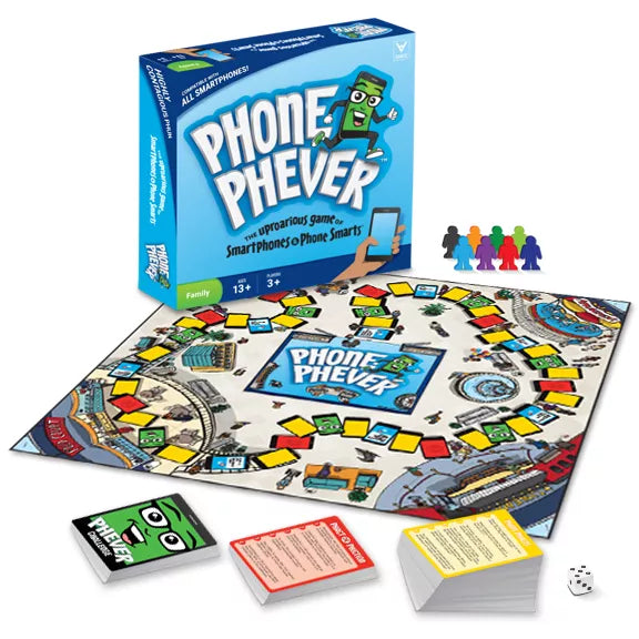 PHONE PHEVER UPROARIOUS GAME OF SMART PHONES & PHONE SMARTYS FAMILY & PARTY BOARD GAME. NEW SEALED