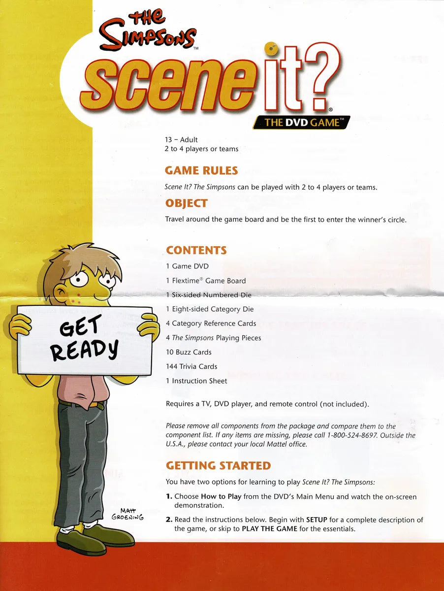 Scene It The Simpsons (Deluxe Edition) (DVD / HD Video Game, 2009)