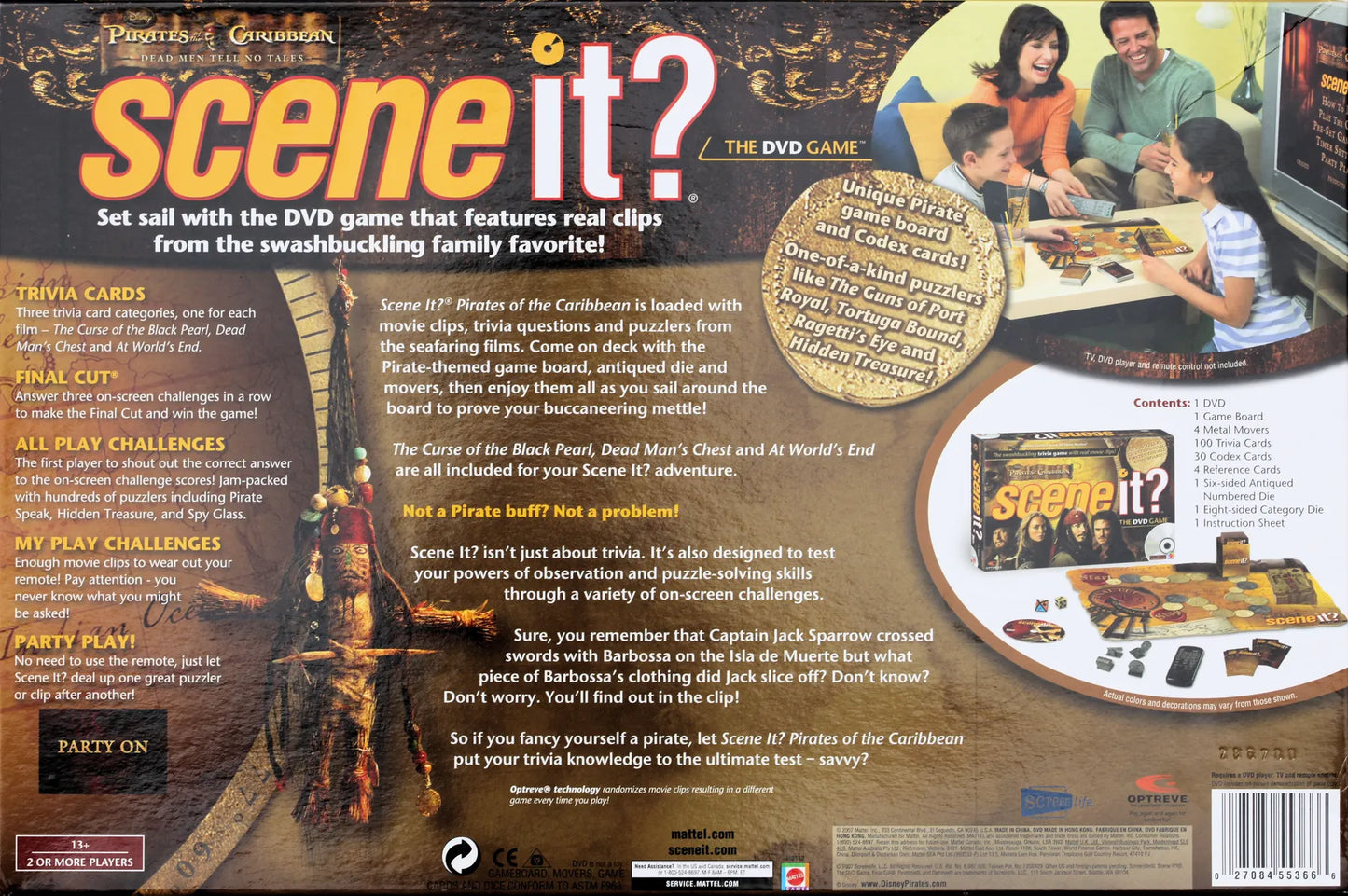 PIRATES OF THE CARIBBEAN SCENE IT? DVD GAME SWASHBUCKLING TRIVIA GAME WITH REAL MOVIE CLIPS. NEW SEALED