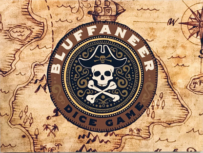 Bluffaneer Dice Game Pirates Treasure Bone Dice Strategy for 3-6 players new factory sealed