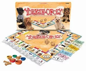 Yorkie - opoly  (monopoly) a property trading game for people who love their Yorkies. New