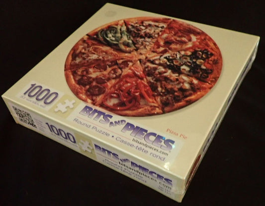 Bits and Pieces-Pizza Pie - 1000 Piece Round Jigsaw ... New Sealed!
