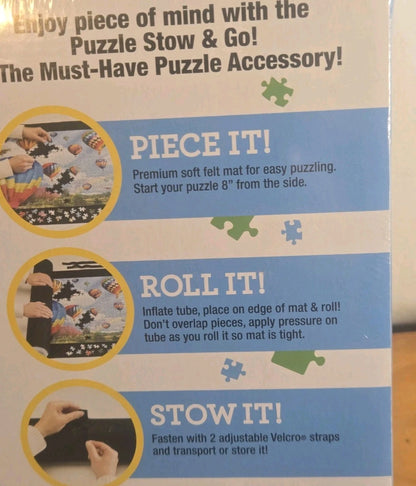 Ravensburger Puzzle Stow & Go Space-Saving Tube Up To 1500 Pcs - FREE SHIPPING