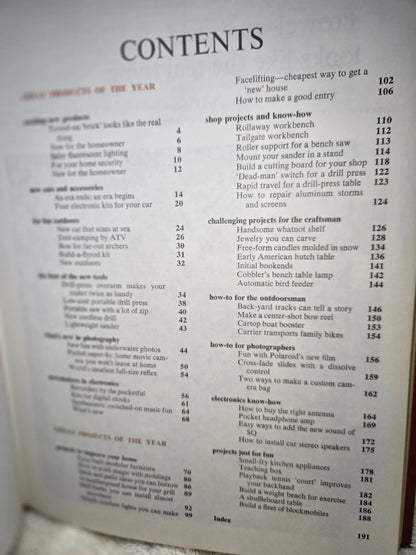 VTG 1975 POPULAR MECHANICS DO IT YOURSELF YEARBOOK GREAT DIY COLLECTIBLE BOOK