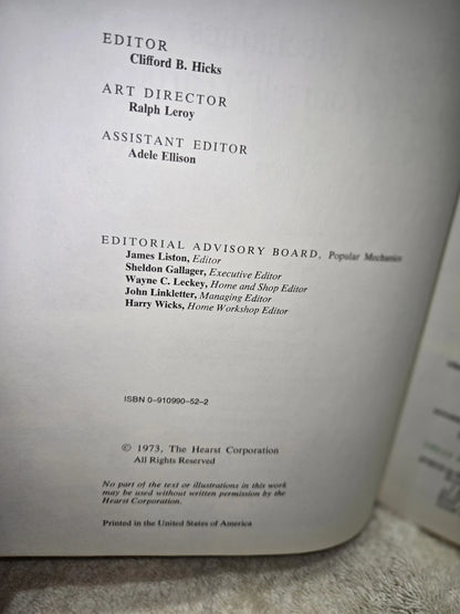 VTG 1973 POPULAR MECHANICS DO IT YOURSELF YEARBOOK GREAT DIY COLLECTIBLE BOOK