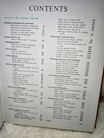 VTG 1973 POPULAR MECHANICS DO IT YOURSELF YEARBOOK GREAT DIY COLLECTIBLE BOOK