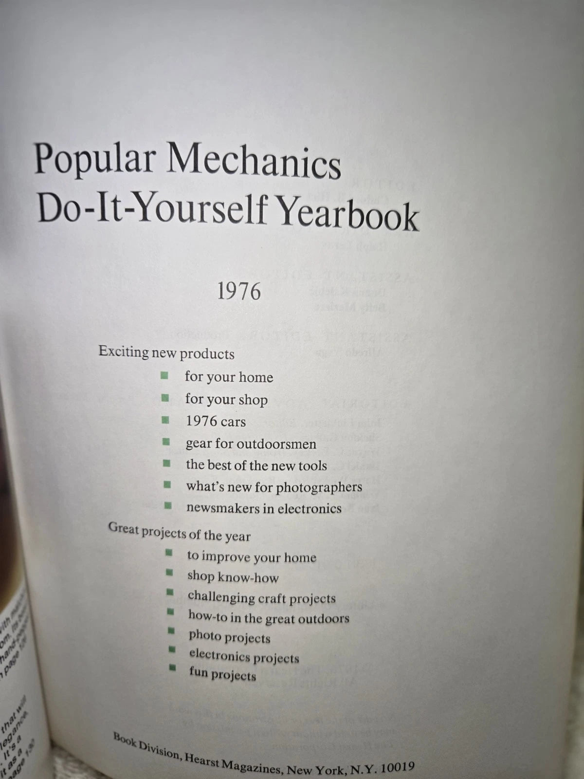 VTG 1976 POPULAR MECHANICS DO IT YOURSELF YEARBOOK GREAT DIY COLLECTIBLE BOOK