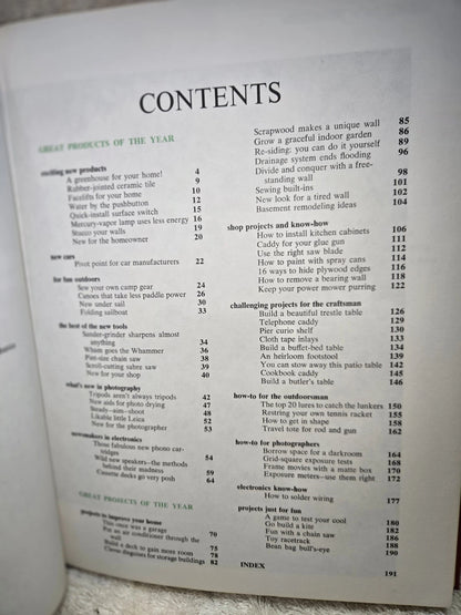 VTG 1976 POPULAR MECHANICS DO IT YOURSELF YEARBOOK GREAT DIY COLLECTIBLE BOOK