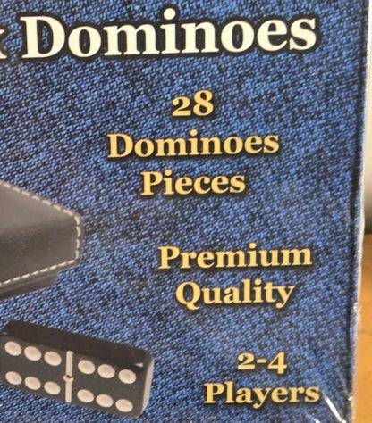 Queensell High Quality Double Six Domino game set. 28 total Dominos. New Sealed