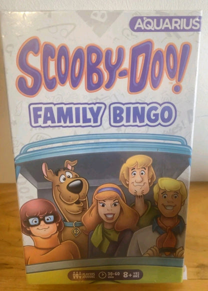 Scooby Doo Family Bingo Game by Aquarius 2-18 Players for Age 8+ New Sealed
