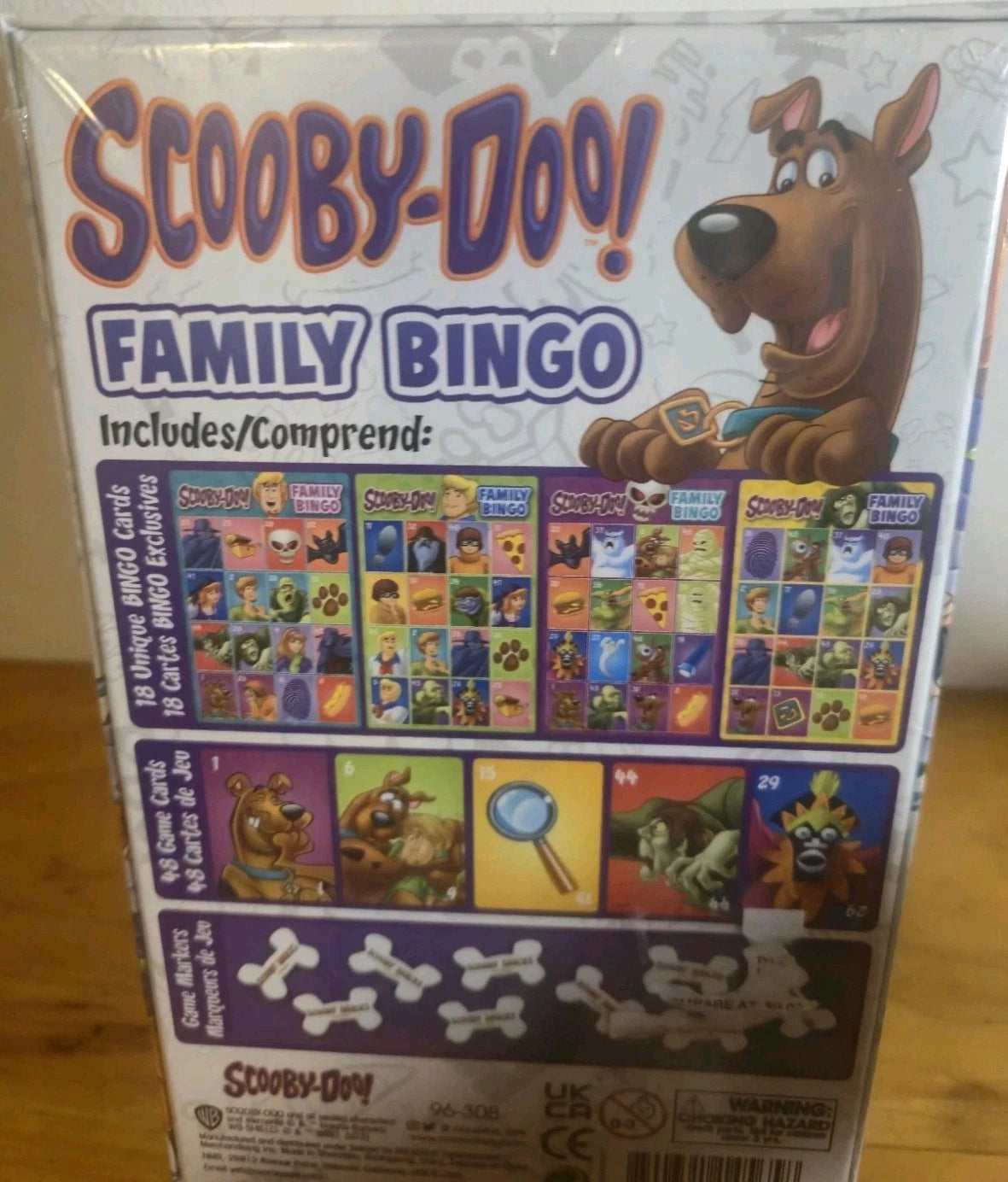 Scooby Doo Family Bingo Game by Aquarius 2-18 Players for Age 8+ New Sealed