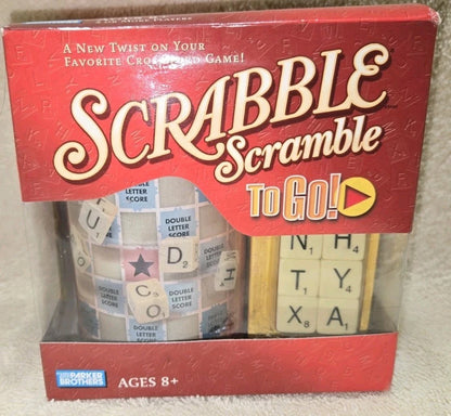 PARKER BROTHERS SCRABBLE TO GO ! NEW TWIST ON YOUR FAVORITE CROSSWORD GAME 2006