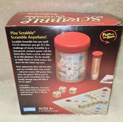PARKER BROTHERS SCRABBLE TO GO ! NEW TWIST ON YOUR FAVORITE CROSSWORD GAME 2006