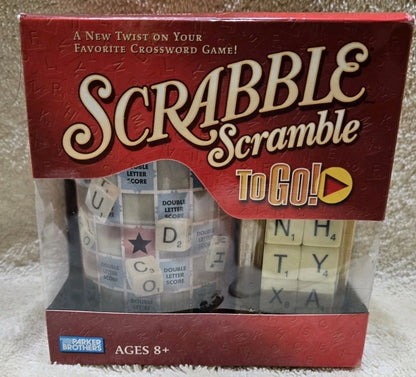 PARKER BROTHERS SCRABBLE TO GO ! NEW TWIST ON YOUR FAVORITE CROSSWORD GAME 2006