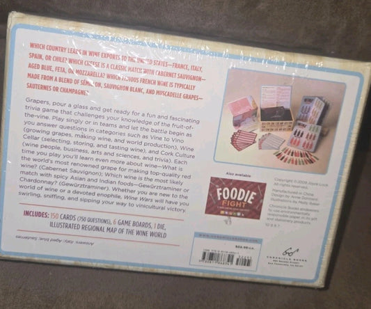 WINE WARS ADULT PARTY TRIVIA GAME FOR GEEKS AND WANNBES KNOWLEDGE GRAPE TO GLASS