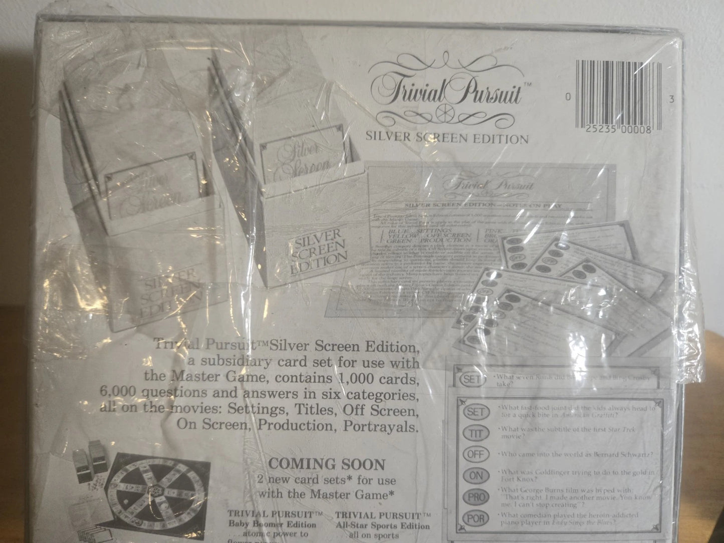 Trivial Pursuit Silver Screen Edition  for use with master genius edition new