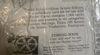Trivial Pursuit Silver Screen Edition  for use with master genius edition new