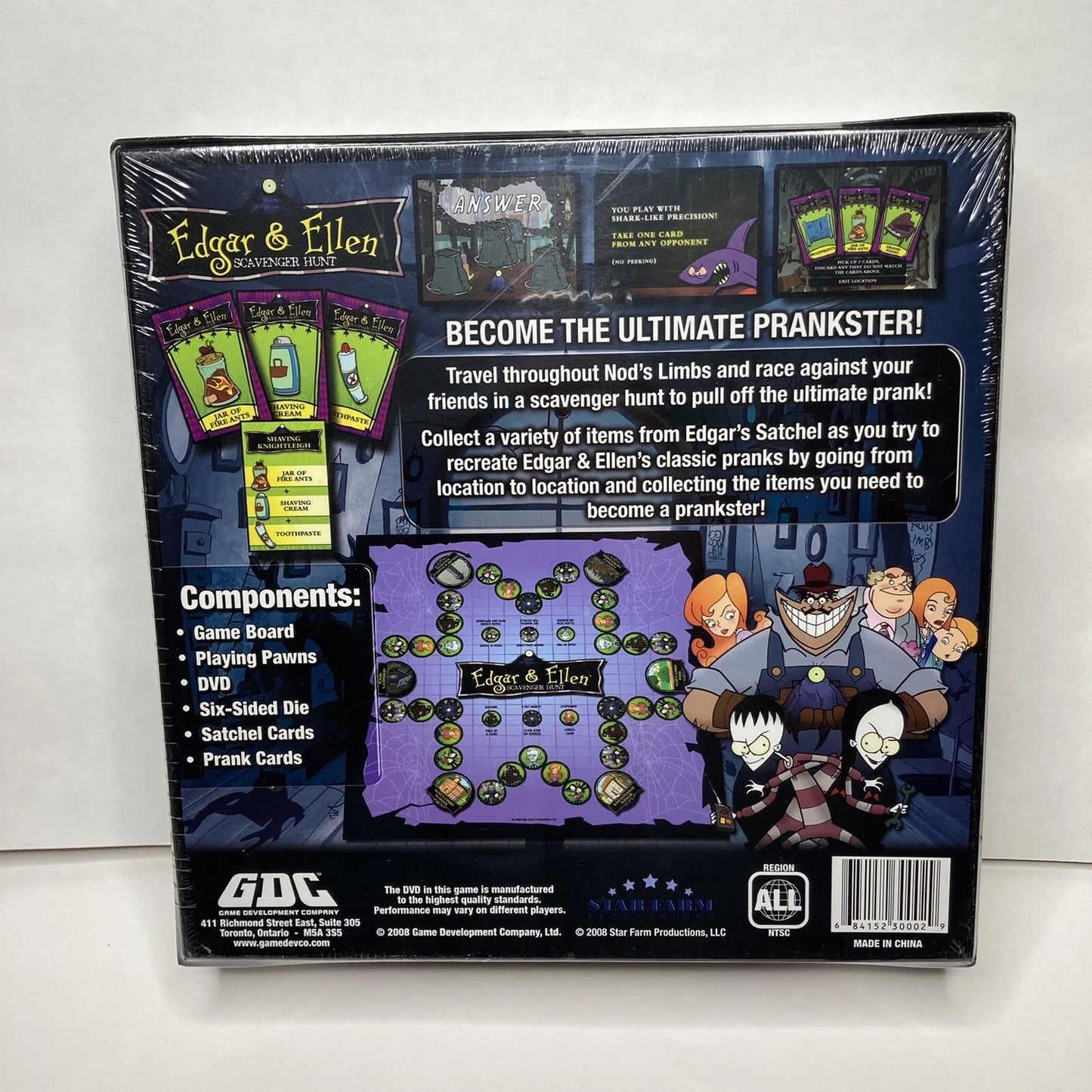 GDC Edgar & Ellen Scavenger Hunt Dvd Board 2008. new factory sealed