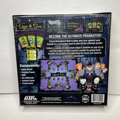GDC Edgar & Ellen Scavenger Hunt Dvd Board 2008. new factory sealed