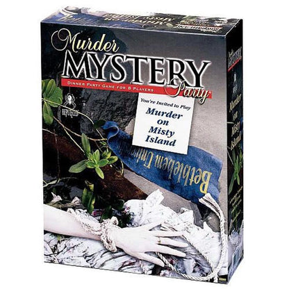 2006 UNIVERSITY GAMES MURDER ON MISTY ISLAND MURDER MYSTERY GAME FOR A PARTY OF 8. NEW SEALED