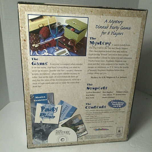 2006 UNIVERSITY GAMES MURDER ON MISTY ISLAND MURDER MYSTERY GAME FOR A PARTY OF 8. NEW SEALED