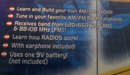 MAXITRONIX ELECTRONIC LAB AM/ FM RADIO EDUCATION KIT SOLDERLESS ELENCO MX-90IAF NEW SEALED