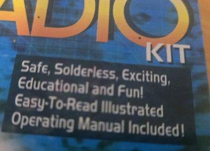 MAXITRONIX ELECTRONIC LAB AM/ FM RADIO EDUCATION KIT SOLDERLESS ELENCO MX-90IAF NEW SEALED