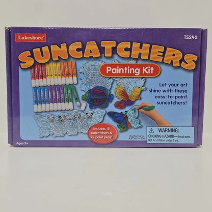 LAKESHORE SUNCATCHERS PAINTING SET TS242 LET YOUR ART SHINE. NEW SEALED ARTS & CRAFTS
