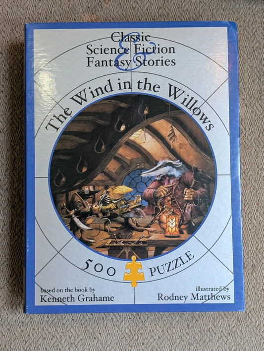 The Wind in the Willows (Kenneth Grahame) 500pc Round Puzzle Rodney Matthews New