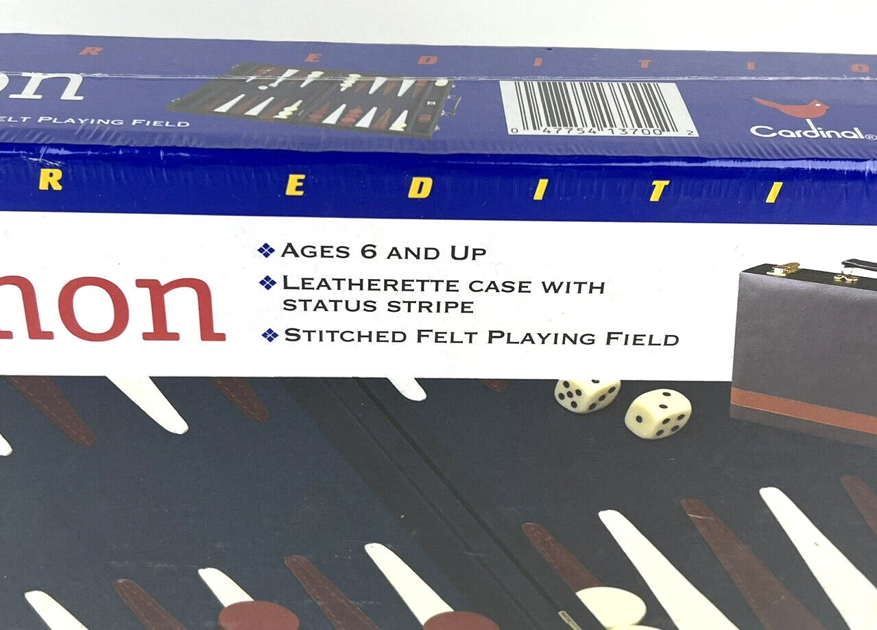 Vintage 1997 Cardinal Premium Backgammon No. 137 Sealed New - Rare Kmart Sticker