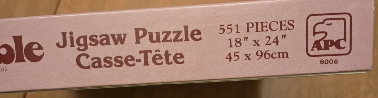 Vintage Bearly Resistable Teddy Bear Jigsaw Puzzle 551 Pieces 18" X 24" NEW Factory sealed