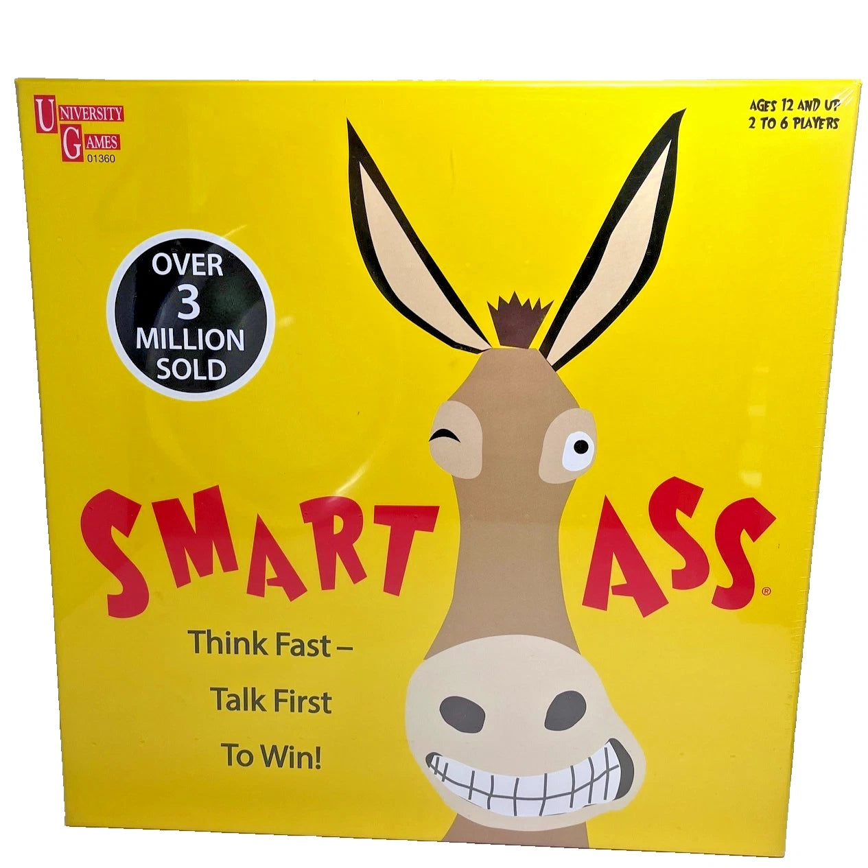 Smart Ass - Think Fast Fun Family Board Game University Games - Brand New Sealed