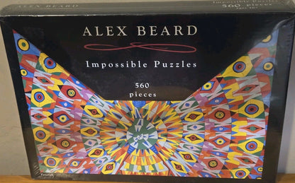 'PEACOCK" ALEX BEARD IMPOSSIBLE PUZZLES 560 PIECES 25"×17.5' #8910 NEW SEALED