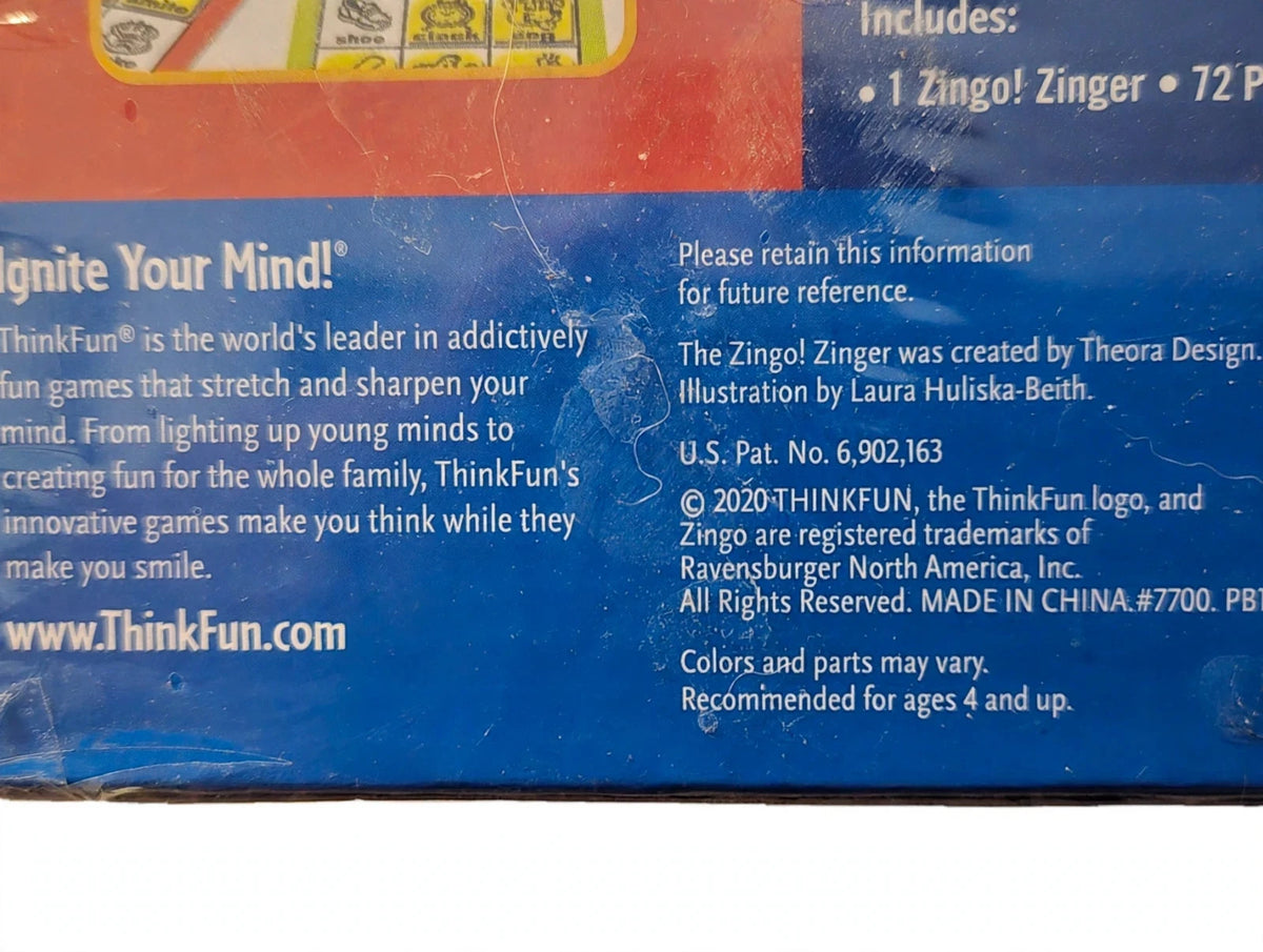 Share Zingo! Bingo with a Zing Game by ThinkFun - New Sealed - Ages 4+