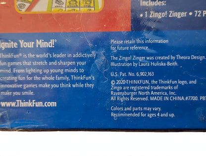 Share Zingo! Bingo with a Zing Game by ThinkFun - New Sealed - Ages 4+