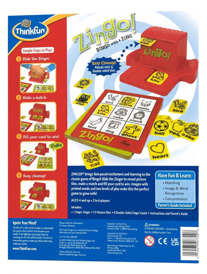Share Zingo! Bingo with a Zing Game by ThinkFun - New Sealed - Ages 4+