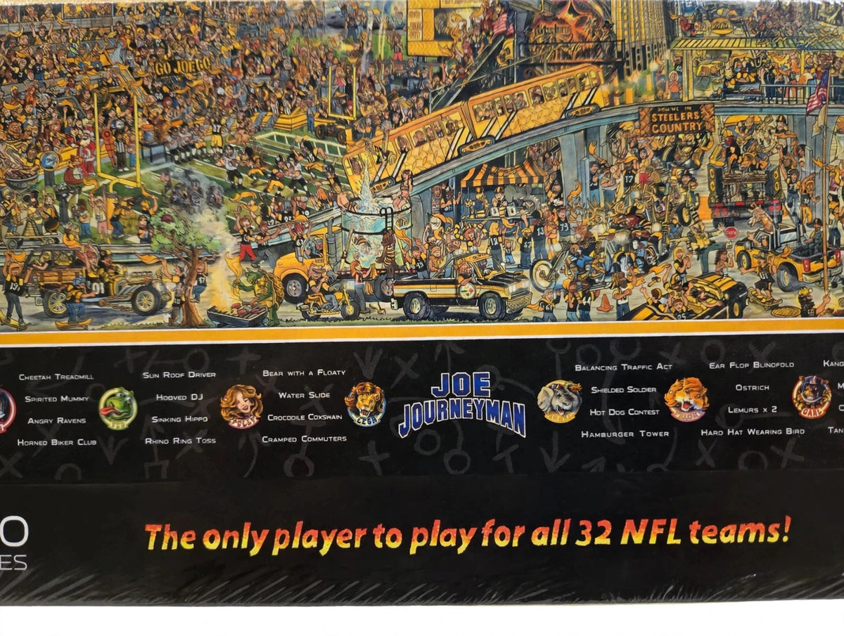 Pittsburgh Steelers 500 Piece NFL Search Adventure Puzzle - Joe Journeyman - New Sealed