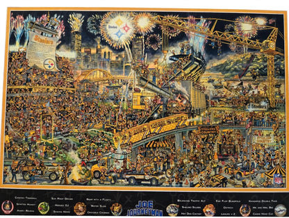 Pittsburgh Steelers 500 Piece NFL Search Adventure Puzzle - Joe Journeyman - New Sealed