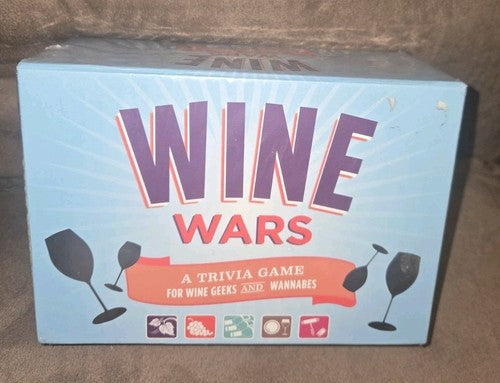 WINE WARS ADULT PARTY TRIVIA GAME FOR GEEKS AND WANNBES KNOWLEDGE GRAPE TO GLASS