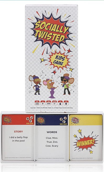 SOCIALLY TWISTED Kids Edu-Tainment Party Game Fun Card Game For Kids NEW/SEALED 2019