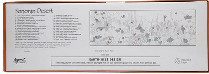 Sonoran Desert 12"x36" 500 pc Panoramic Puzzle w/ Free Reference Poster new sealed